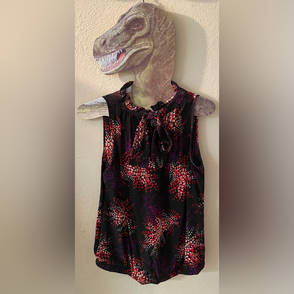 Gemma Silk Botanical Fireworks Blouse